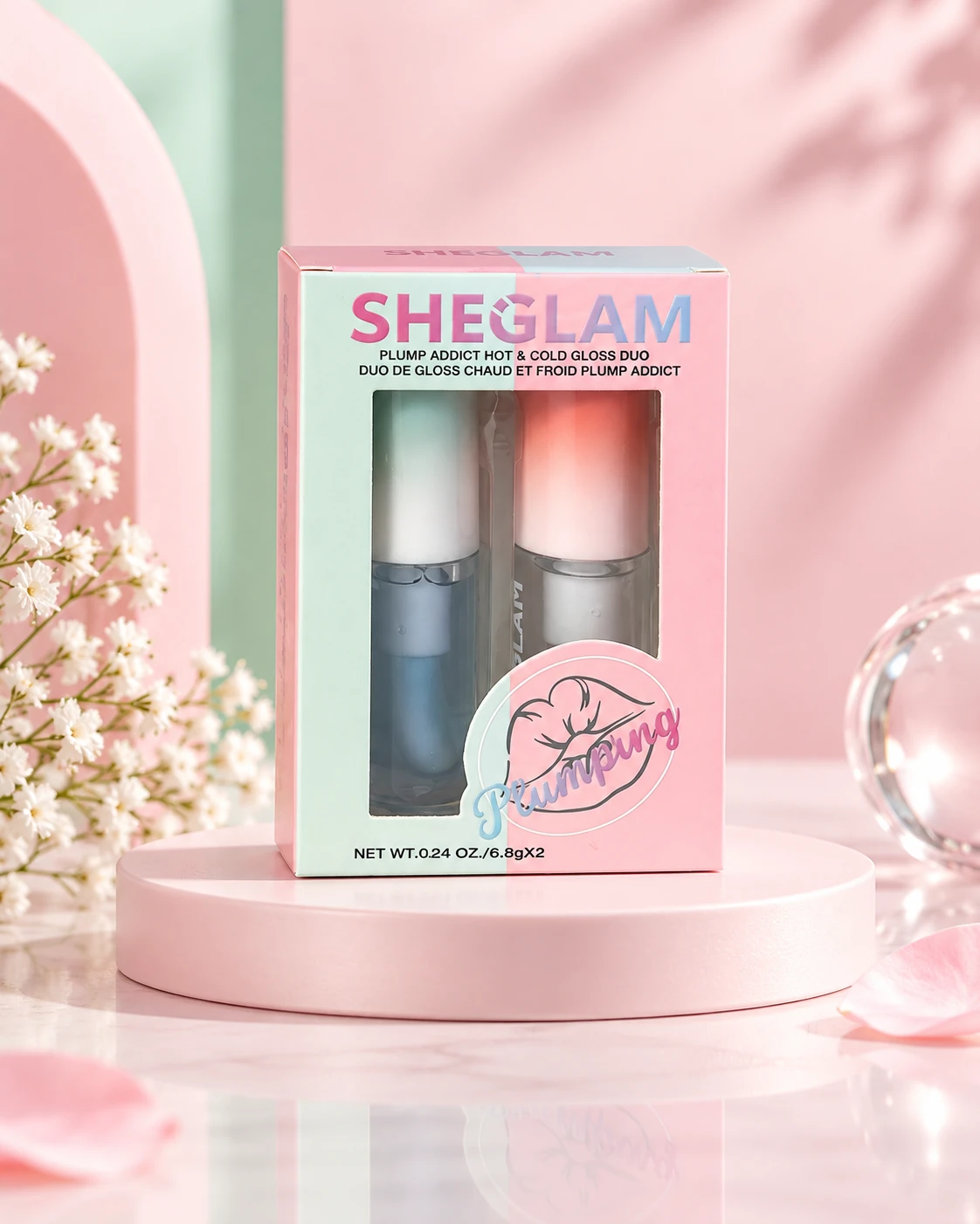 SHEGLAM Plump Addict Hot & Cold Lip Gloss Duo