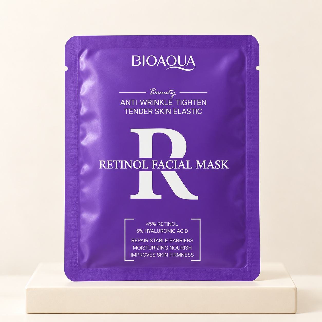 BIOAQUA Retinol Moisturizing Facial Sheet Mask – Purple