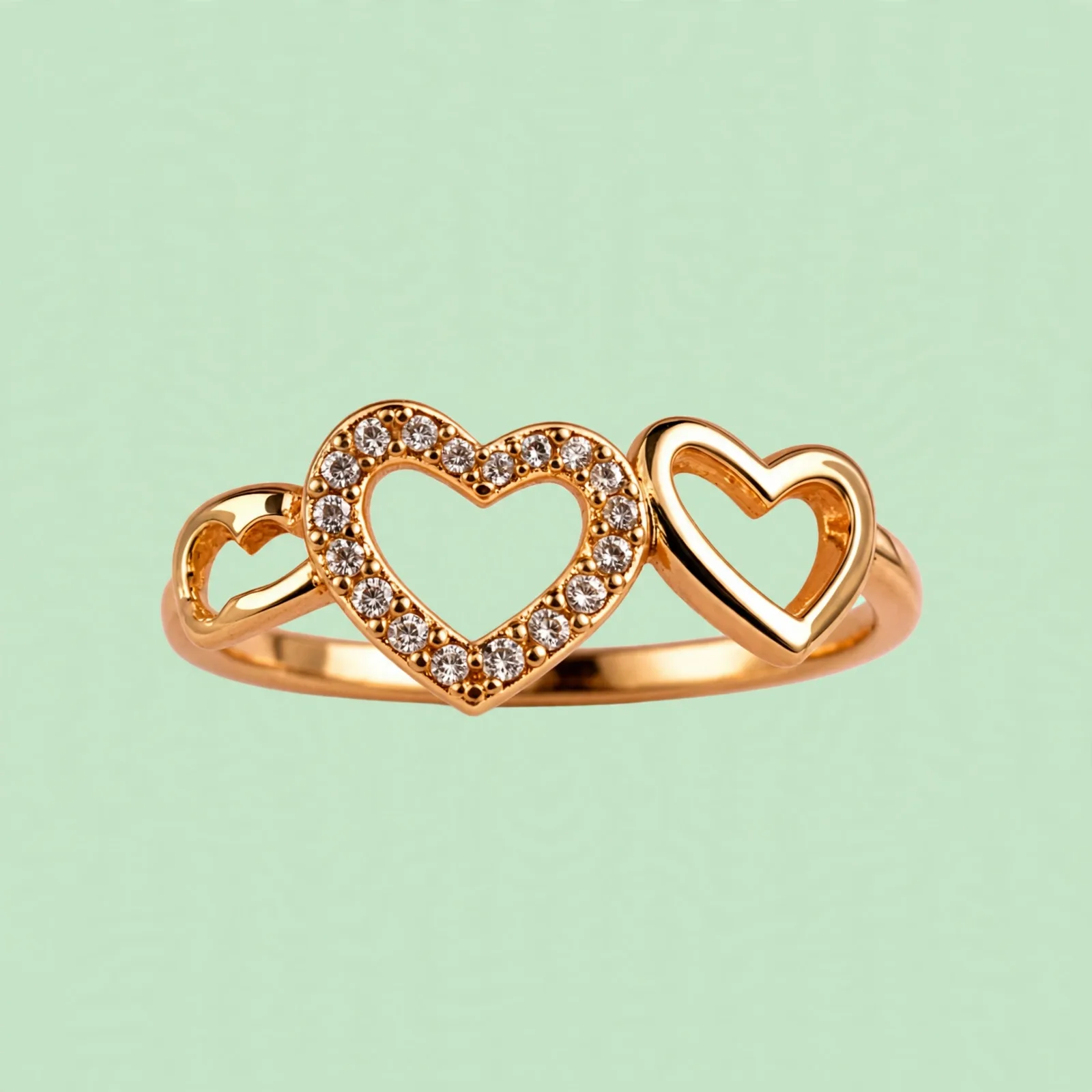 Gold Floral Rings
