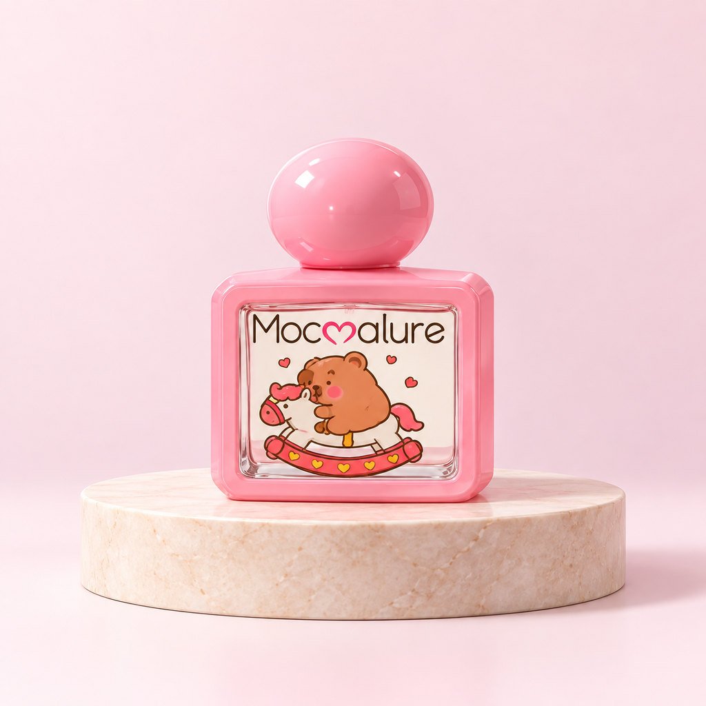Mocallure Pink Cute Reading Bear Character Perfume for Women & Girls