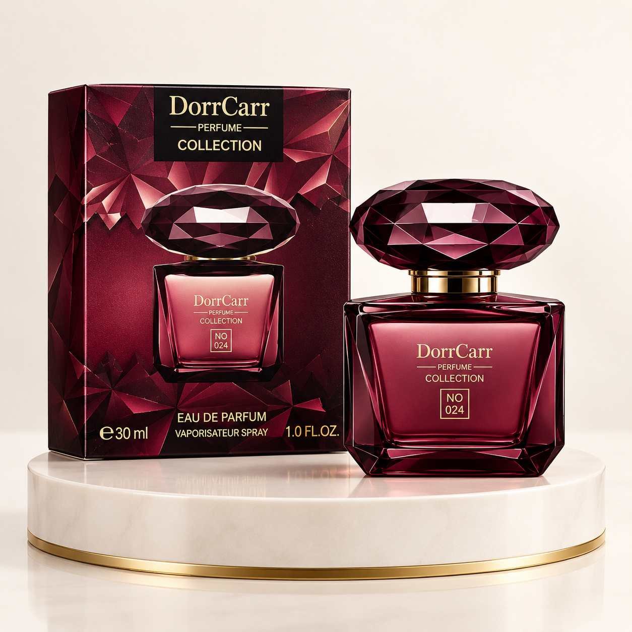 DorrCarr No. 024 Burgundy Eau de Parfum – Long Lasting Fragrance – 30ml