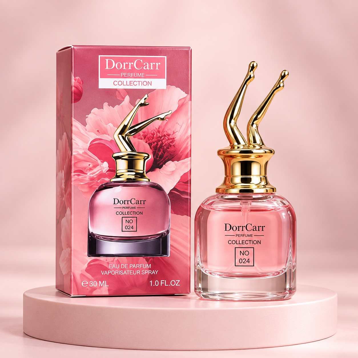 DorrCarr No. 024 Pink Floral Eau de Parfum – Long Lasting Fragrance – 30ml