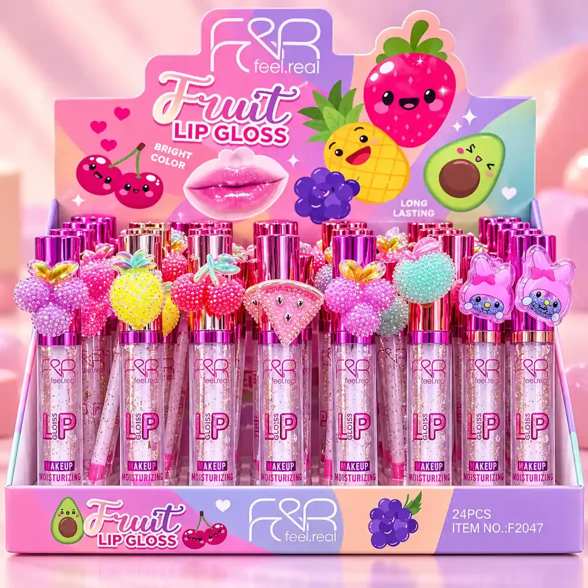 F&R Feel Real Premium Fruit Lip Gloss – 6 Fruity Colours — image 1