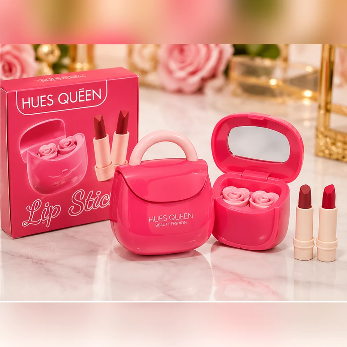 Hues Queen Luxury Mini Handbag Lipstick Set – 3 Colours — image 4
