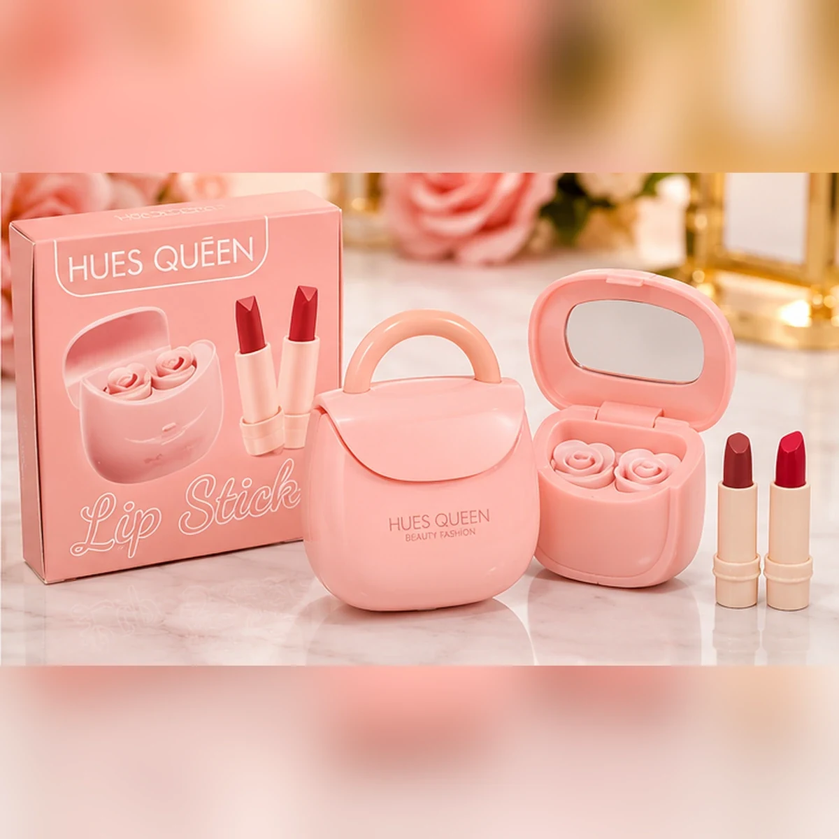 Hues Queen Luxury Mini Handbag Lipstick Set – 3 Colours — image 2