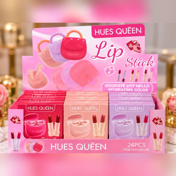 Hues Queen Luxury Mini Handbag Lipstick Set – 3 Colours